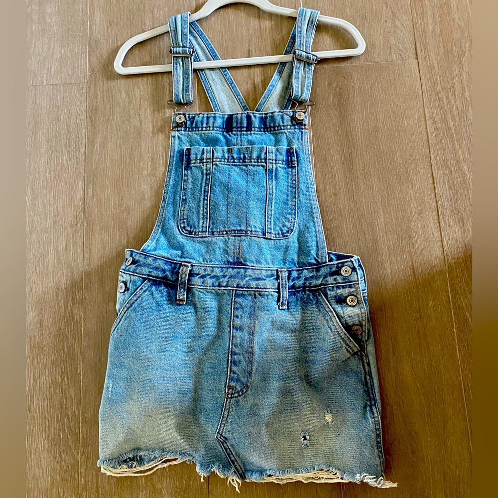Abercrombie jean overalls, skirt